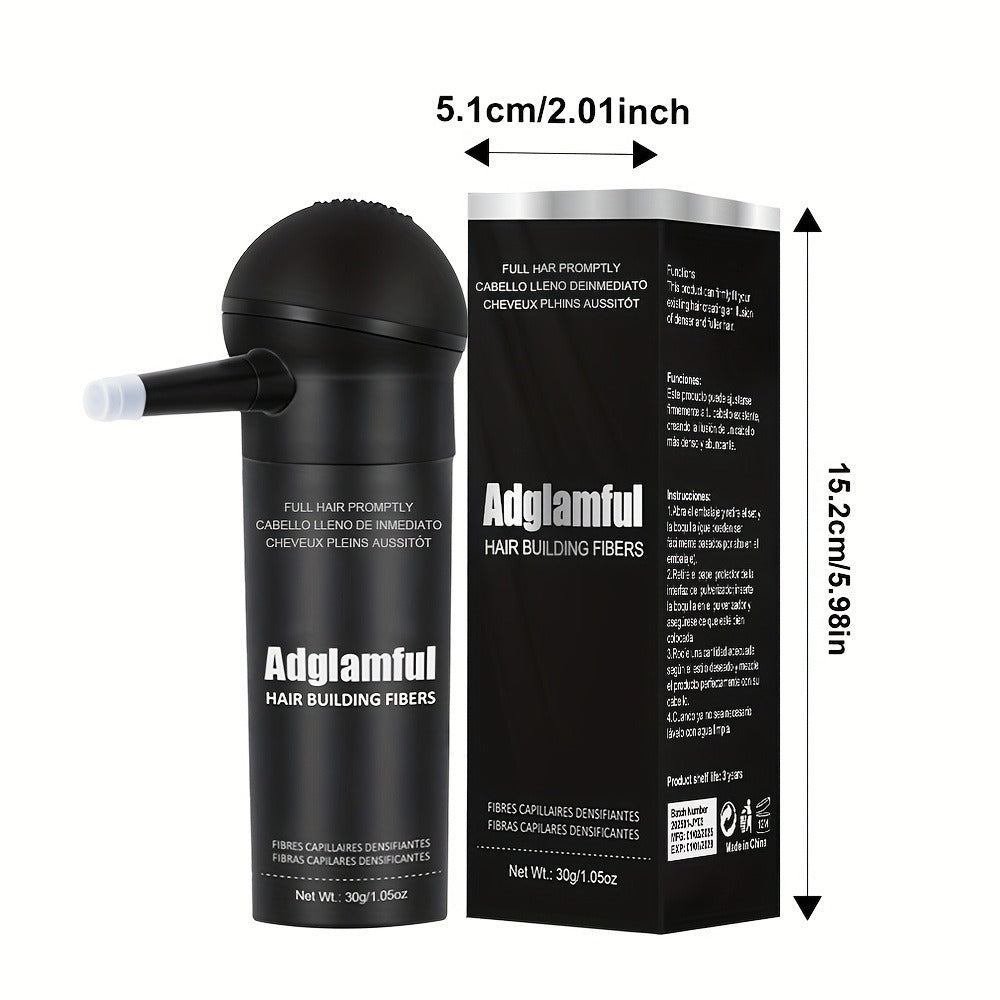Hair Fiber Powder Kit with Tall Container and Directional Spray Applicator in Medium Brown or Black — image 6