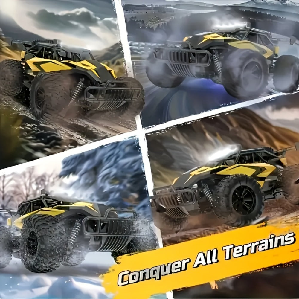 High-Speed RC Buggy 40km/h Alloy Body – 2.4G Remote Control Off-Road Vehicle for Boys Ages 6+, Super Powerful All-Terrain Out
