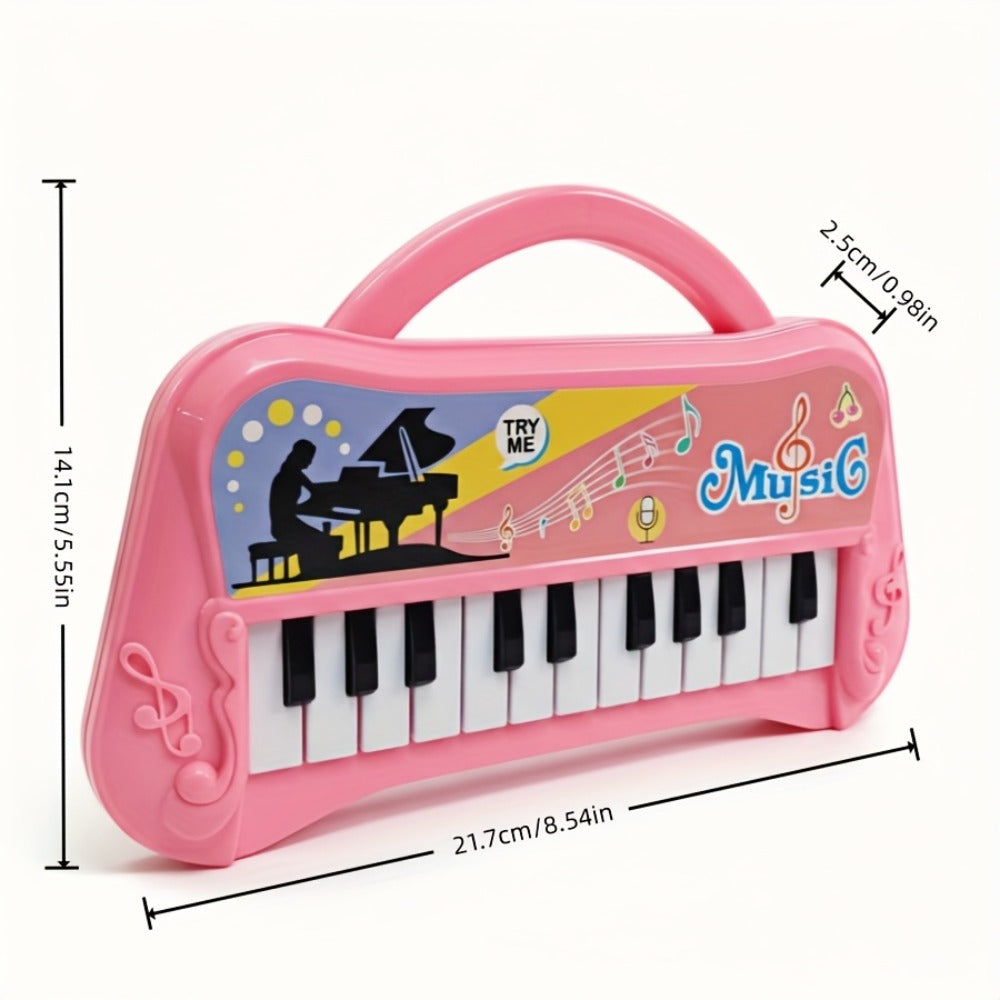 Kids Mini Piano Keyboard 13 Keys, Portable Electronic Music Toy for Toddlers with the Listed Color, Size or Set Options for E