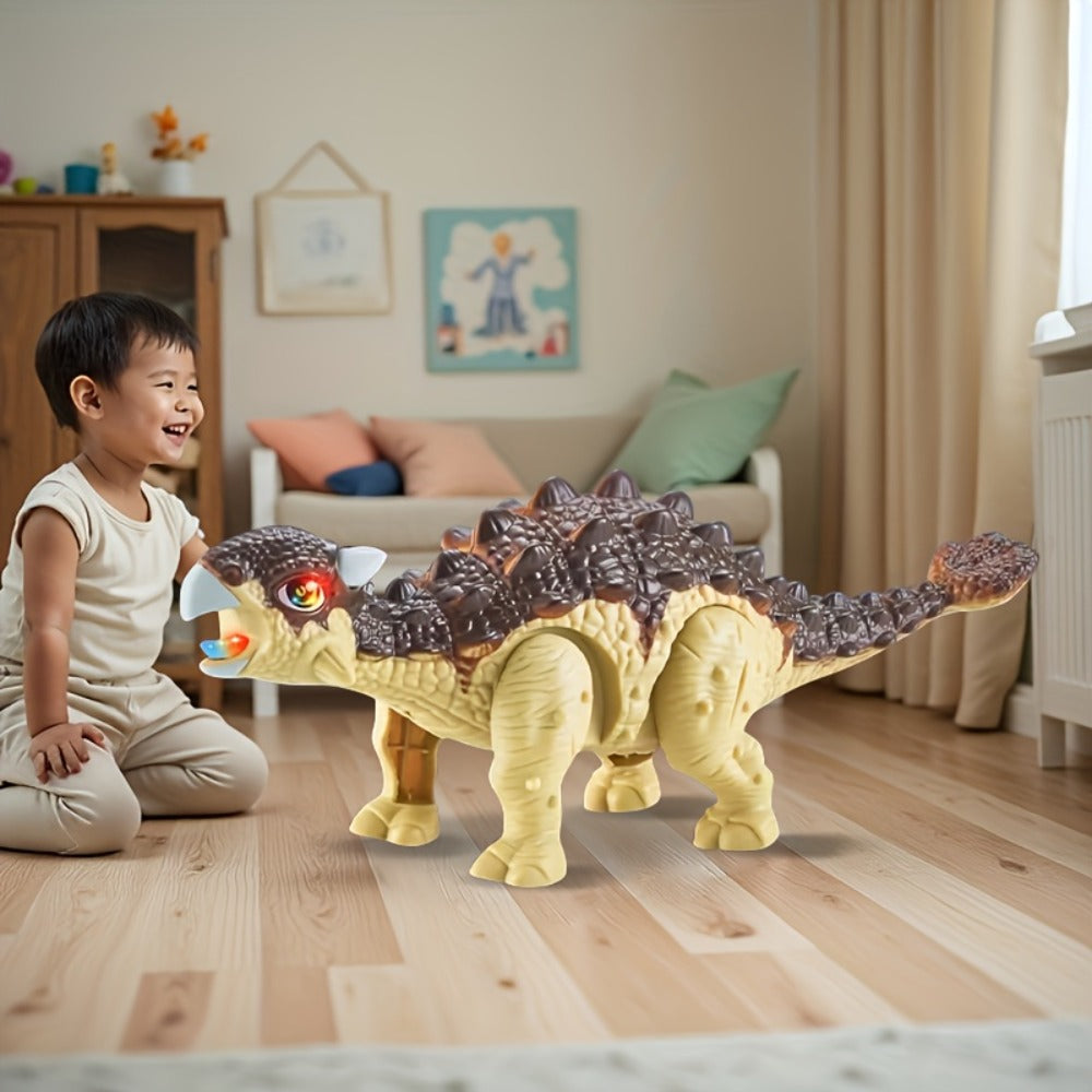 Battery-Powered Walking Ankylosaurus Dinosaur Toy with Roaring Sound and Random-Color Checkout — image 6