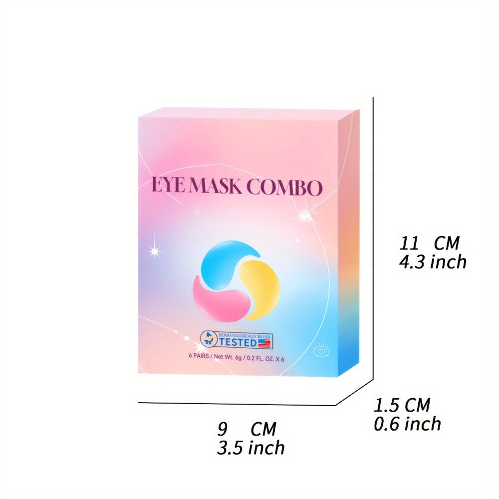Collagen Eye Mask Patches 40 Pairs – Caffeine & Aloe Vera Under Eye Patches 4 Types Eye SPA Multi-Color Depuff Dark Circle Mo