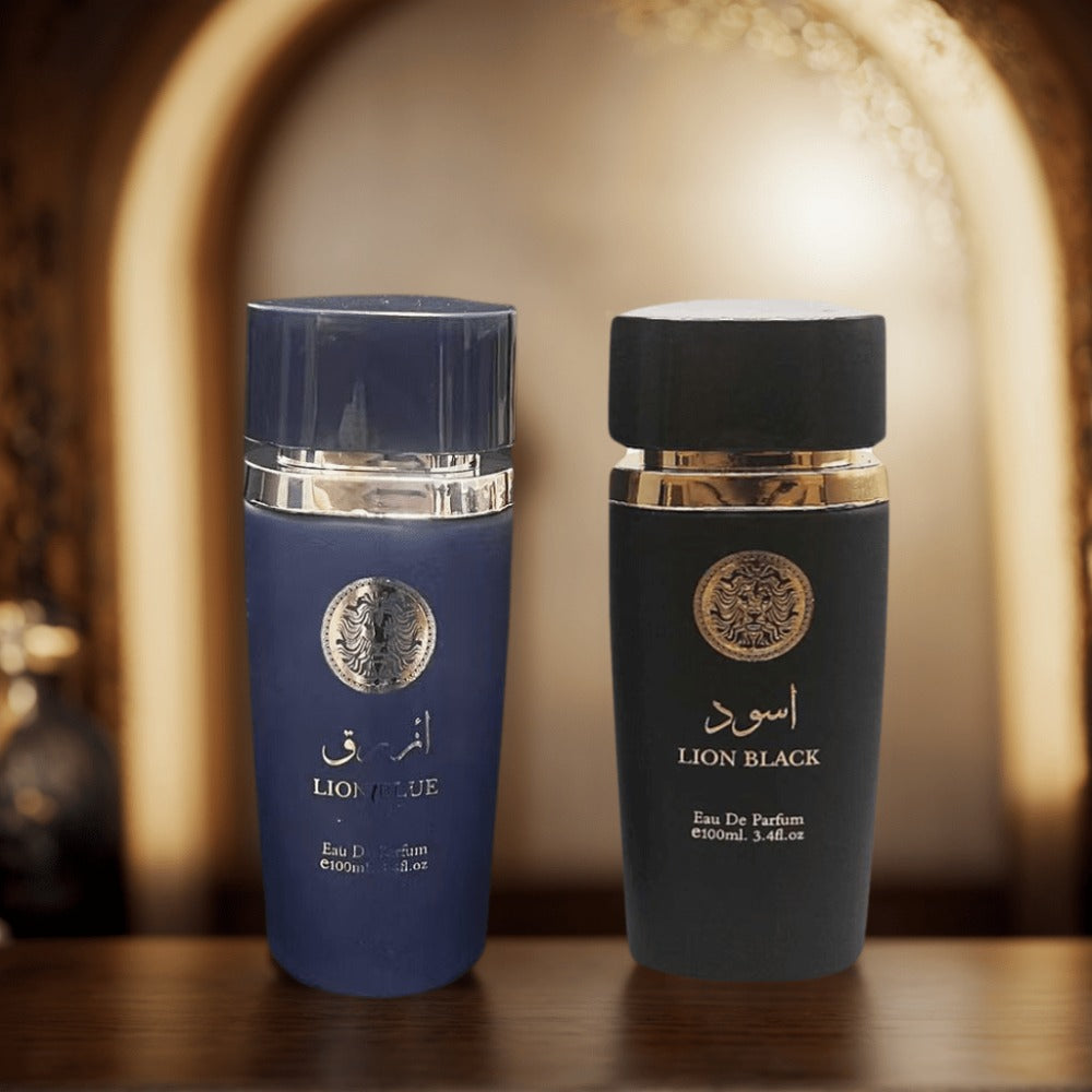 Two-Bottle Men's Perfume Set with 3.4 fl oz Labels, Blue and Black Sprays in One Checkout Set — image 3
