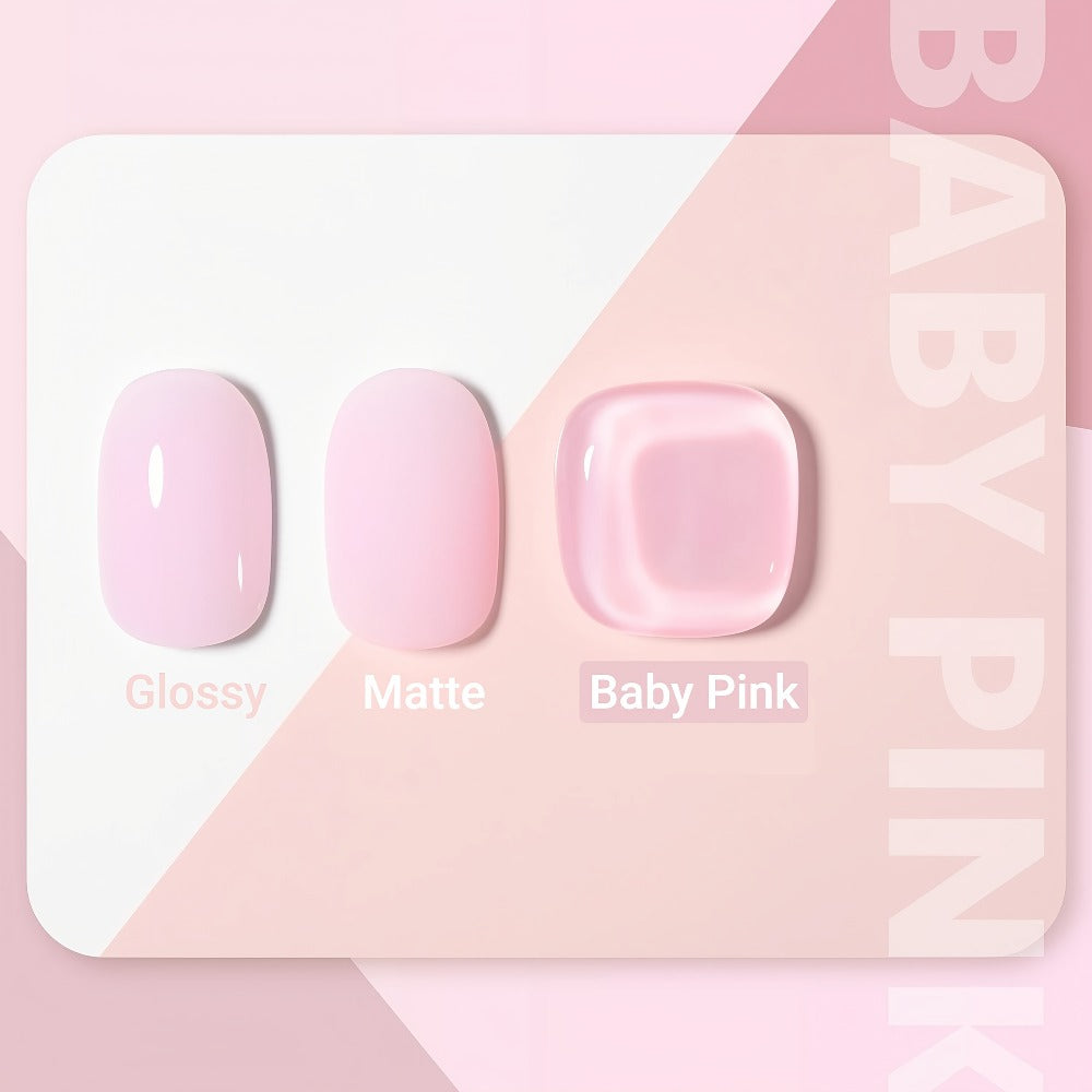 Gel Nail Polish MISS MISIDY in 16ml Baby Pink with Self-Leveling Finish and UV/LED Cure for Manicures — image 6