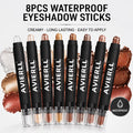 Waterproof Eyeshadow Stick Set 8 Piece, Shimmer, Pearlescent & Matte Eye Shadow Pencils, Creamy Blendable Formula — image 24