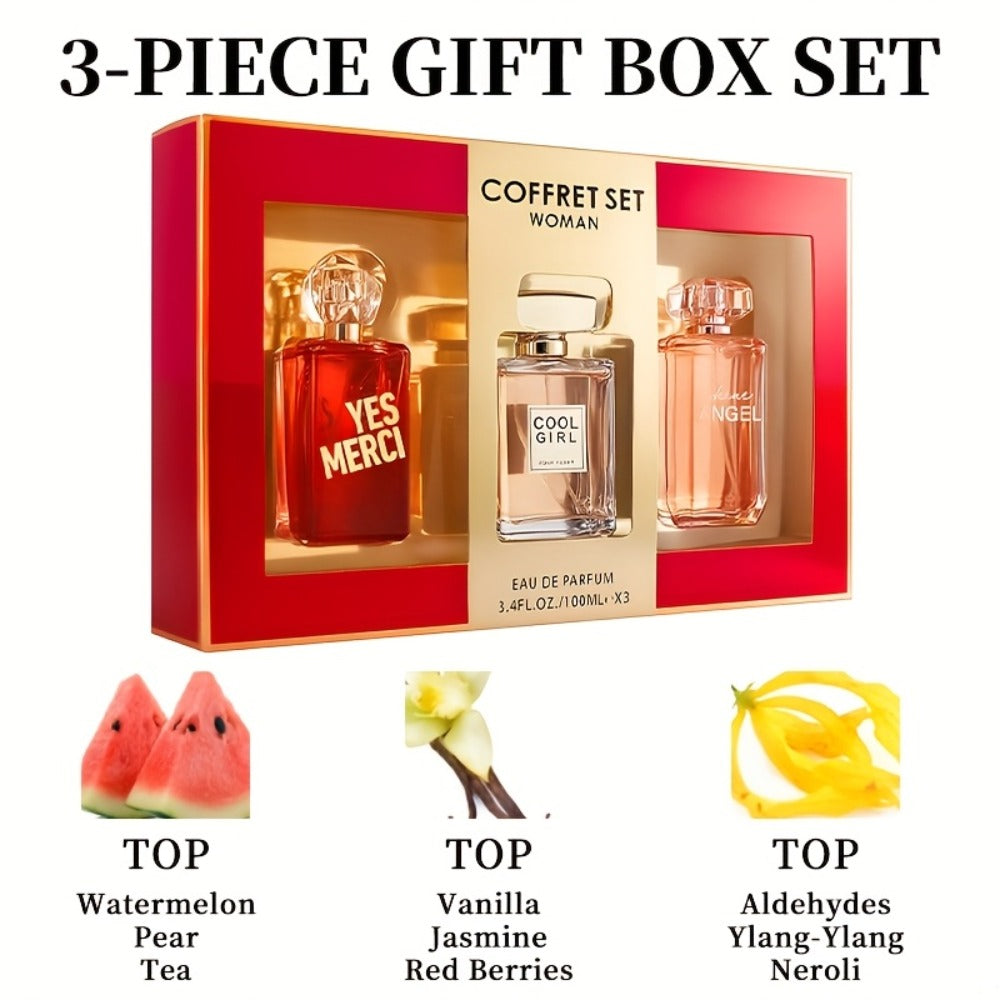Eau de Parfum Gift Set for Women 100ml with Single-Bottle & 3-Piece Fragrance Options for Daily Wear — image 2