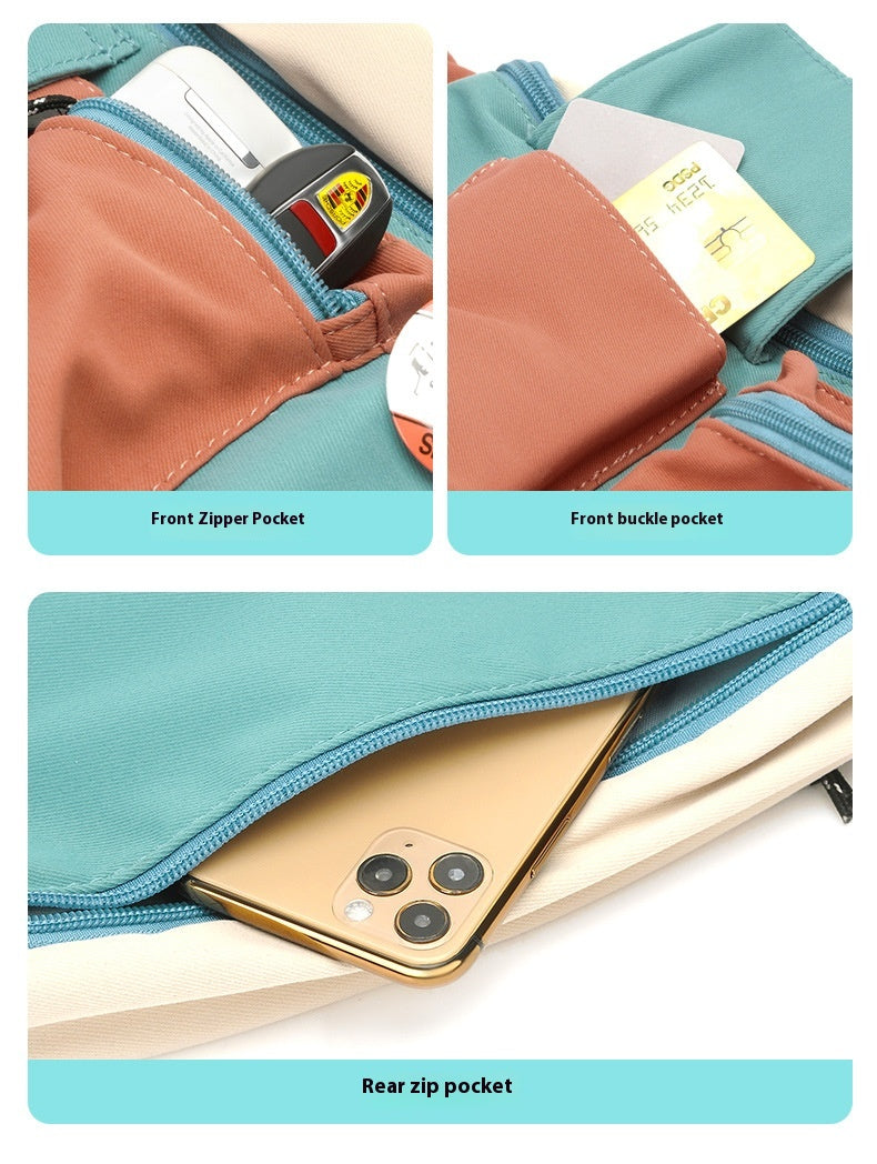 Men's Casual Crossbody Sports Canvas Waist Bag