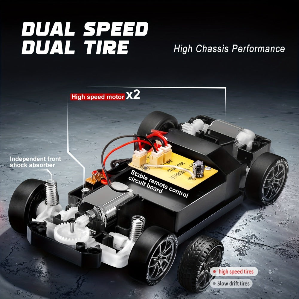 RC Drift Car S814 1:24 Scale Sports Car with Remote Controller, Display Cones and Five Color Selections — image 7