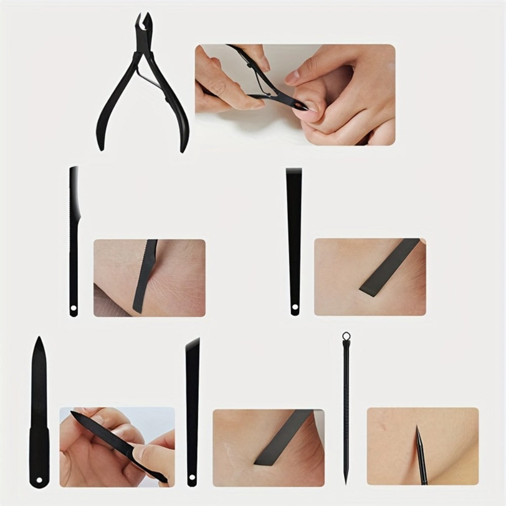 Three-Case Nail Grooming Bundle with 23-Piece Black-and-Red Tool Set in Each Zippered Case — image 9