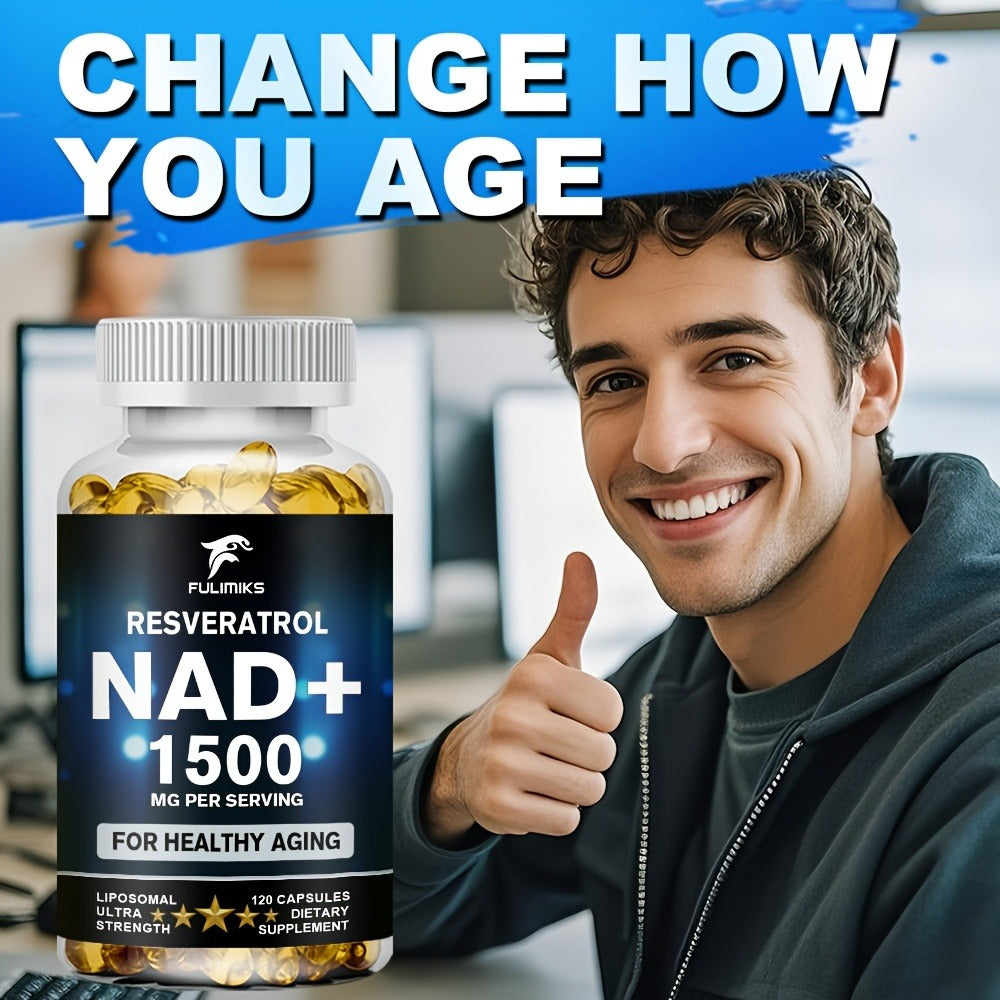 NAD+ Supplement Capsules with Resveratrol, Cellular Energy, & Daily Vitality Support for Women & Men — image 4