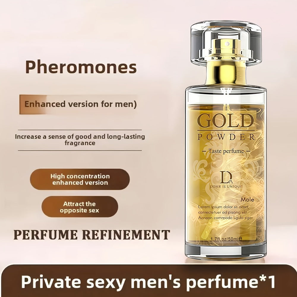 Cologne for Men Pheromone Perfume Attraction Scent Masculine Woody Musk Charm Fragrance Spray for Bath Time, Home Spa and Per
