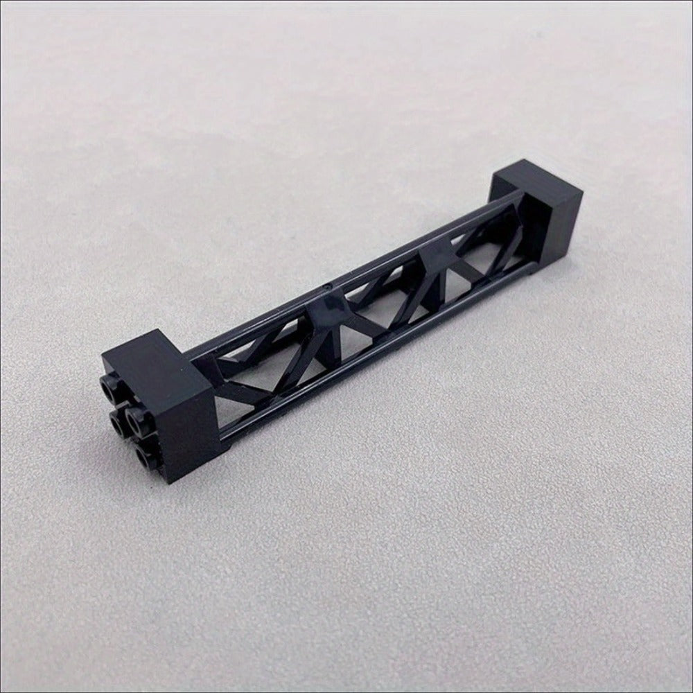 2x2x10 Pillar Support Bricks 20pcs Black – LEGO-Compatible Column Rod Blocks for MOC City Train Girder Military Architecture 