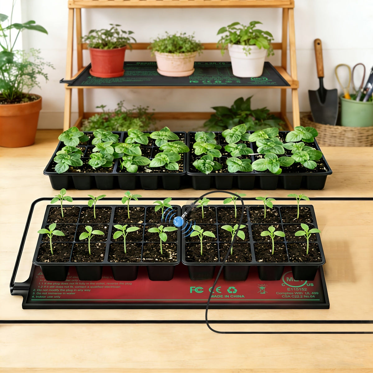 Seedling Heat Mat with Smart Thermostat Control, PVC Germination Heating Pad Accelerate Seed Sprouting Root Zone Warmth — ima