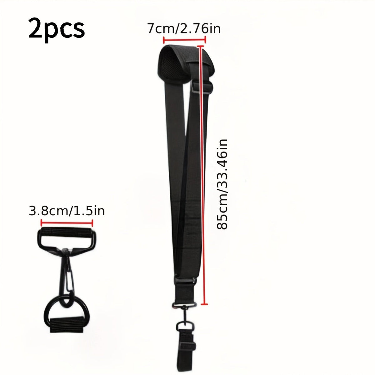Weed Trimmer Shoulder Strap 2-Pack Upgraded Metal Clip Compatible with EGO Greenworks Leaf Blower Shrub Trimmer String Trimme