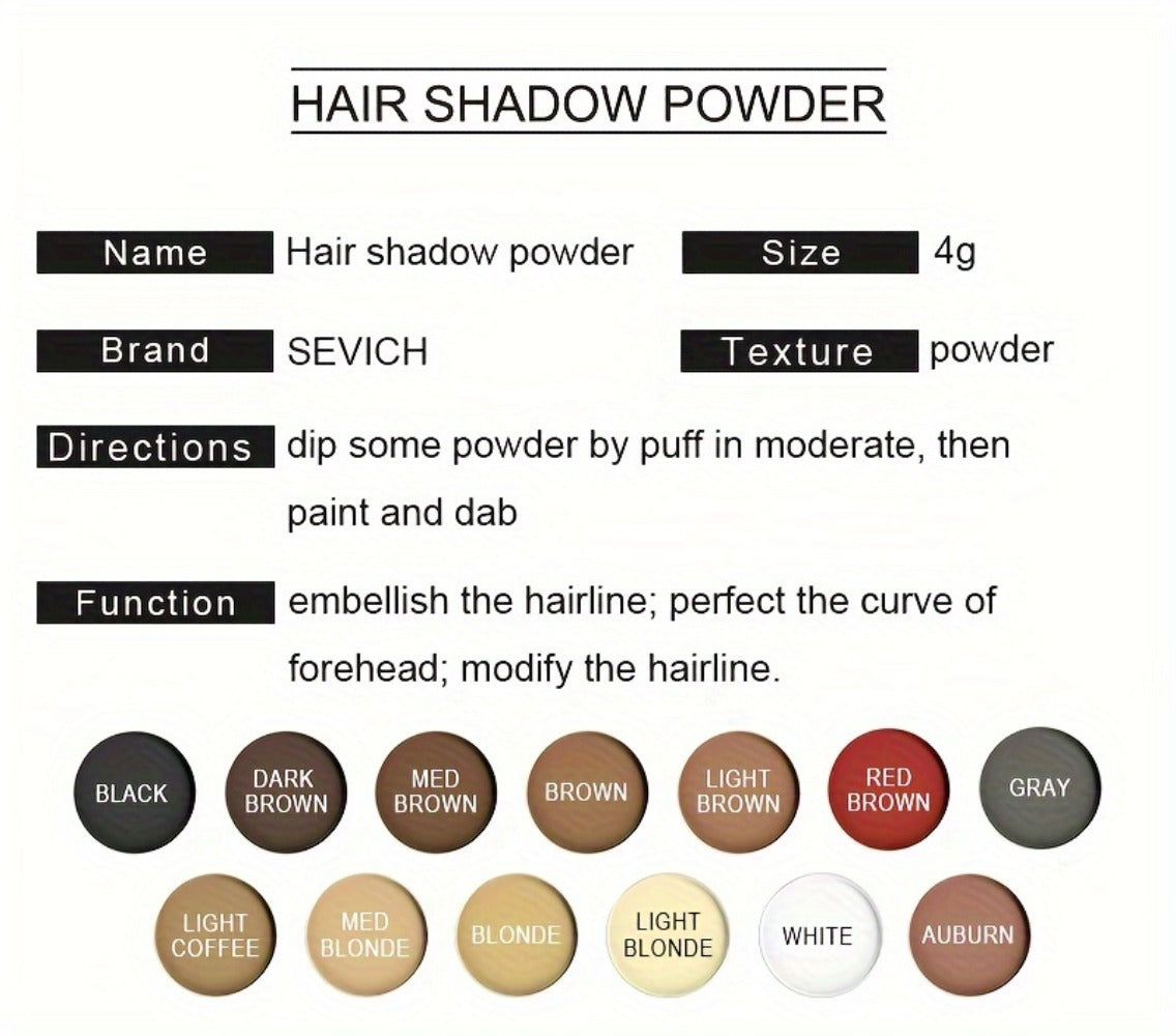 Hair Loss Cover Powder Hairline Concealer for Thinning Hair & Bald Spots – Volumizing Root Touch Up Scalp Powder — image 31