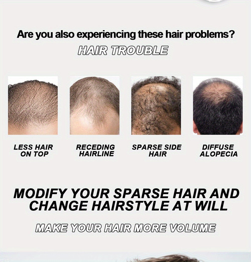 Hair Volumizing Fibers 2-in-1 Kit 30g x 2pcs - Instant Volume for Thinning & Sparse Hair, Fills Part Lines & Hairlines — imag