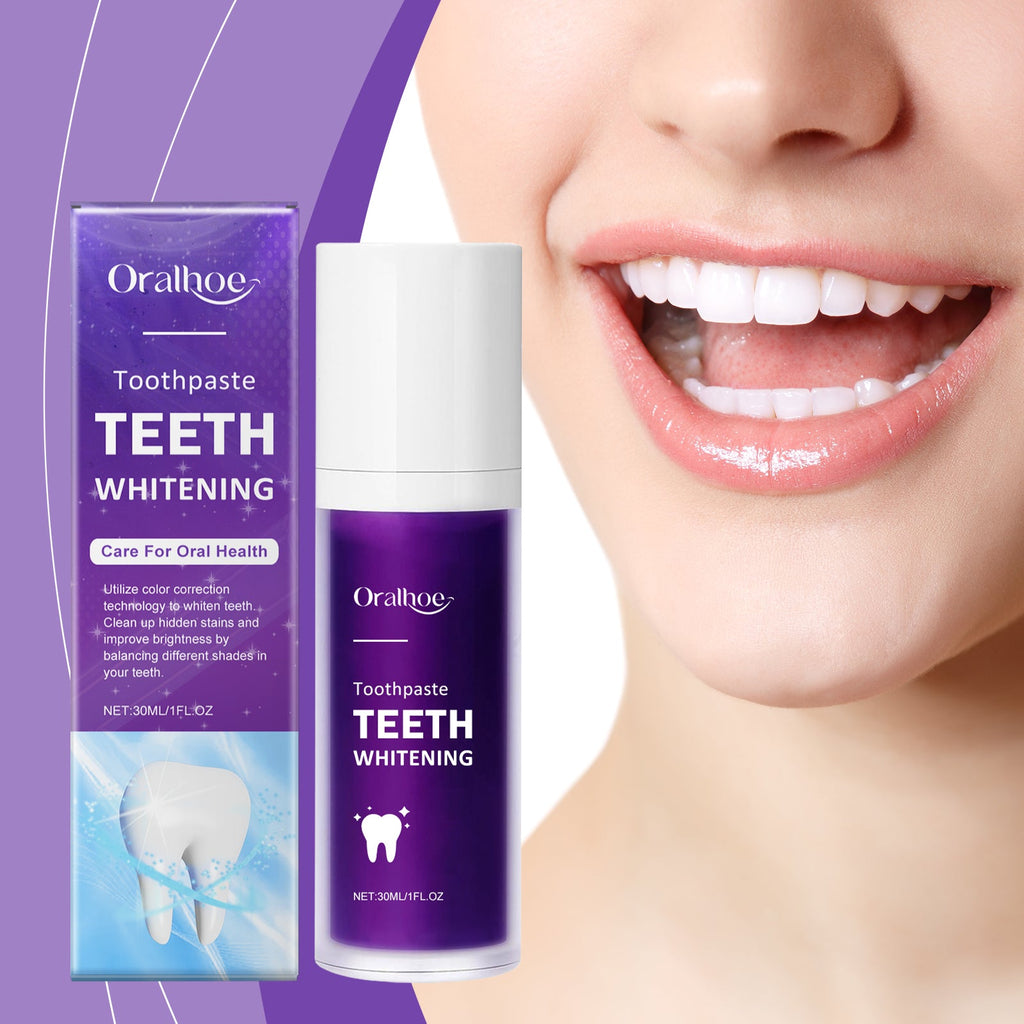 Purple Toothpaste Gently Cleans Odors, Dirt And Brightening Teeth Daily Hygiene Care Toothpaste