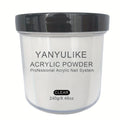 240g Acrylic Nail Powder Jar in Clear, Pink, Nude or White for Use with Compatible Acrylic Liquid — image 13