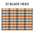 Fusion 5 Compatible Razor Blade Refills 6-Layer Stainless Steel with Free Handle – Men's Replacement Shaving Cartridges for B