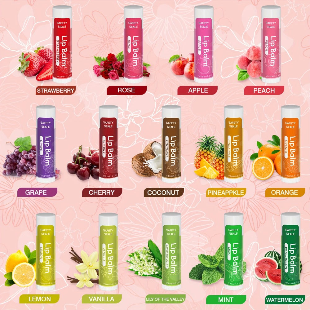 Lip Balm 84-Piece Bulk Set with 14 Flavors, 4.2g Twist-Up Tubes and Color-Coded Box Packaging — image 2