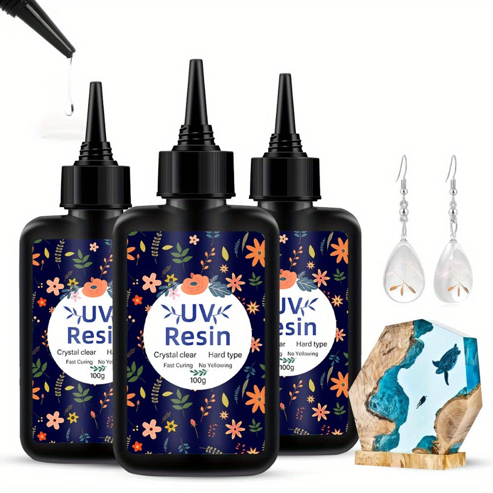 UV Resin Fast Curing Crystal Clear High Viscosity Transparent Epoxy Resin for Jewelry Making Casting & Crafts — image 4