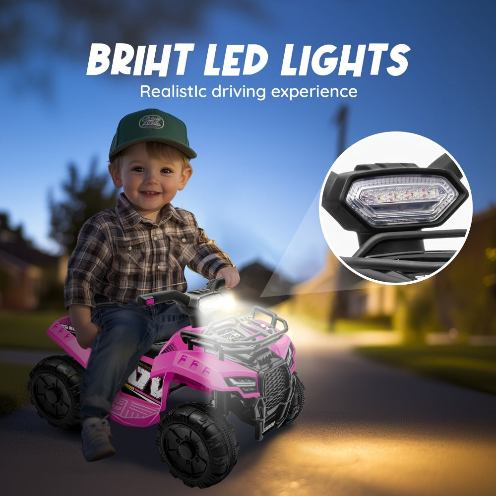 6V Kids Ride On ATV 4-Wheeler Quad Electric Toy Car for Toddlers 18-36 with the Listed Color, Size or Set Options for Everyda