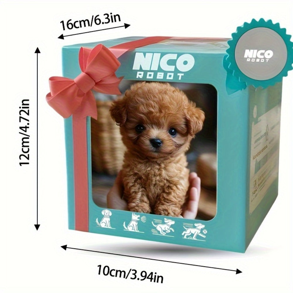 Brown Electronic Plush Puppy Toy with Walking, Barking and Tail-Motion Icons in a Single Boxed Option — image 3