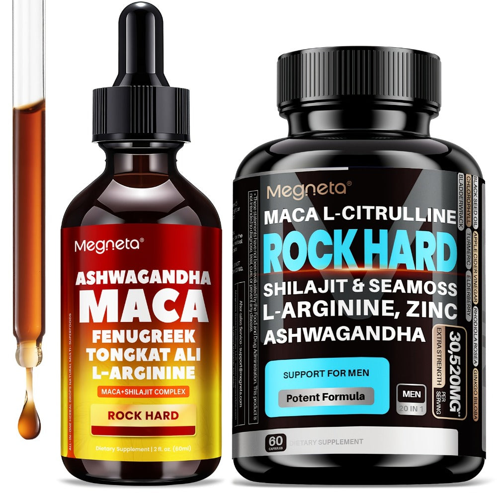 Maca Root & L-Arginine Men's Performance Supplement with Shilajit - Double-Acting Formula for Stamina — image 1