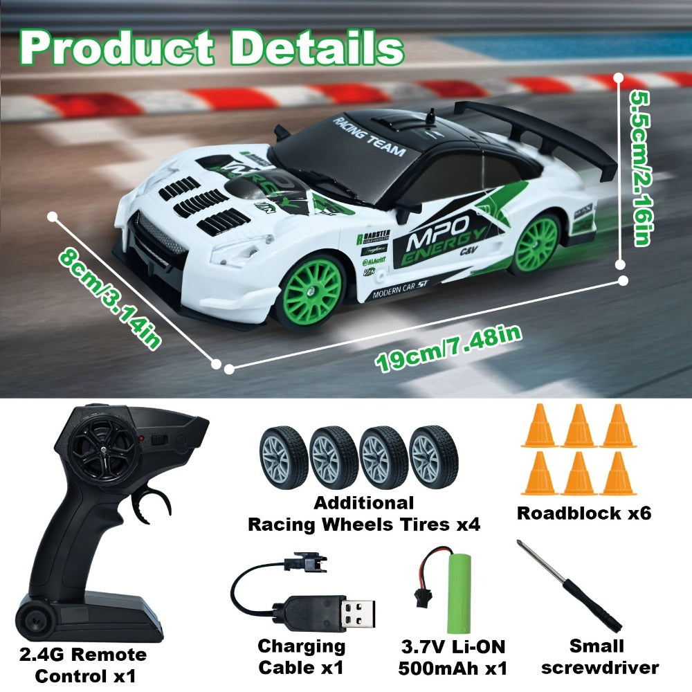 RC Drift Car 1:24 Scale 4WD High Speed Drifting Remote Control Sports Car for Adults Teens Boys Girls — image 2