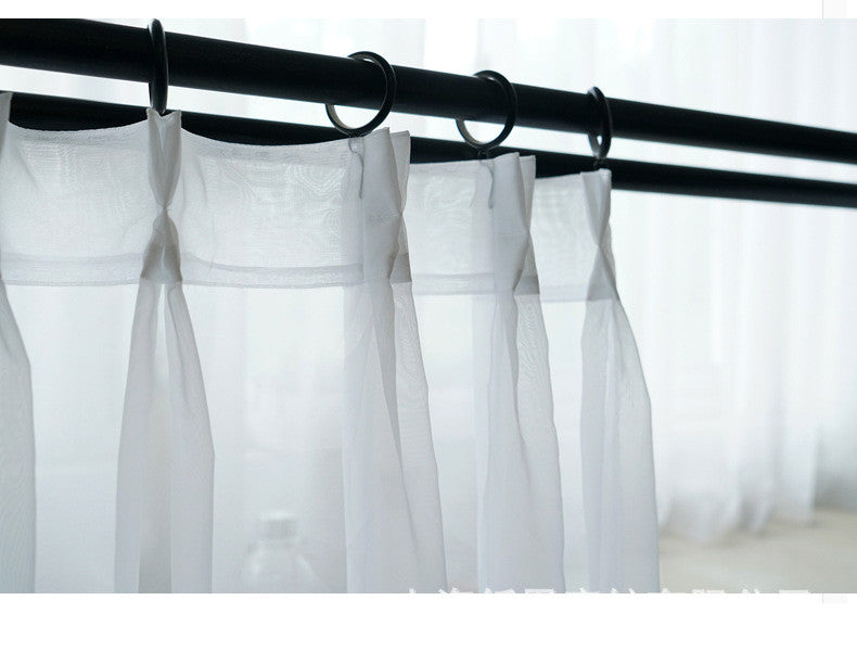 Modern And Simple Pure Color Cotton And Linen Window Screen