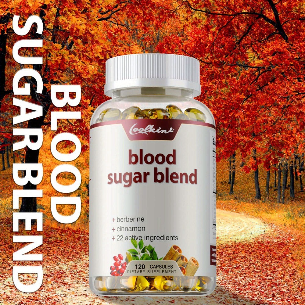 Blood Sugar Blend 120 Capsules, Berberine HCL, Cinnamon, CoQ10, Turmeric & Alpha Lipoic Acid — image 1