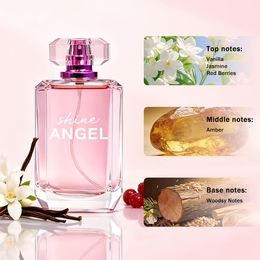 Floral Gourmand Perfume for Women Eau de Parfum 3.4oz Vanilla Jasmine Red Berries EDP Spray for Bath Time, Home Spa and Perso