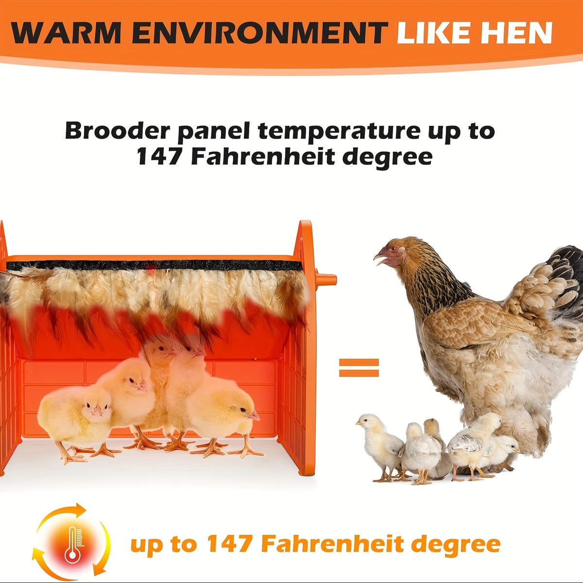 Chick Brooder Plate with Adjustable Height for Up to 10 Chicks, Poultry Warmer for Ducklings, Turkeys — image 5