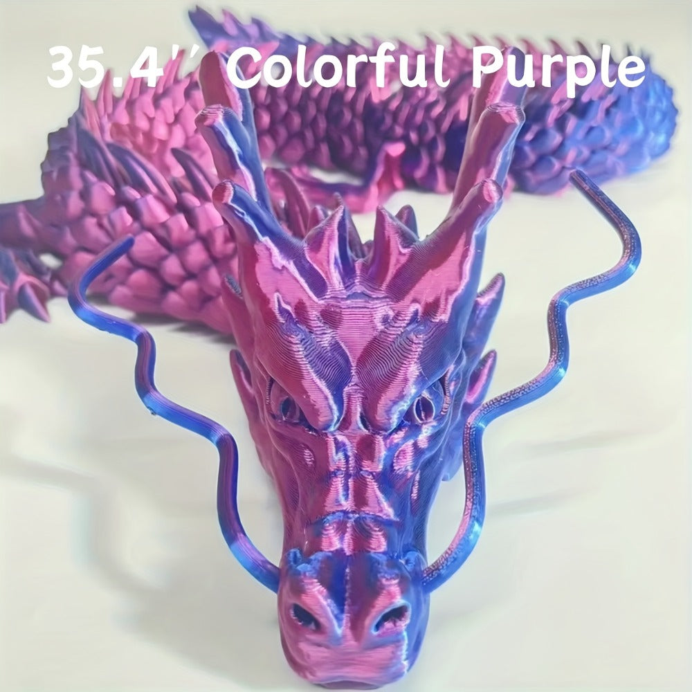 Crystal Dragon Fidget Toy 3D Printed Articulated Figure, Large Poseable Flexible Joints Fantasy Dragon — image 9
