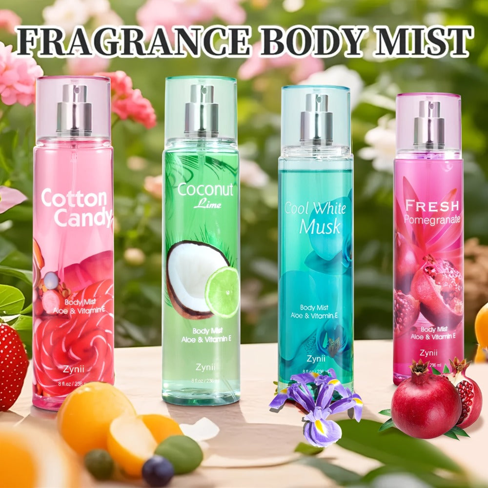 Fragrance Body Mist for Women, Floral, Fruity, Musk & Vanilla Body Spray with Aloe & Vitamin E, 3-8 fl oz — image 10