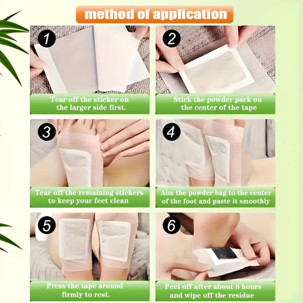 Foot Detox Pads 30 Pack Bamboo Vinegar Ginger Powder Natural Plant Ingredient Deep Cleansing Moisturizing Patches — image 10