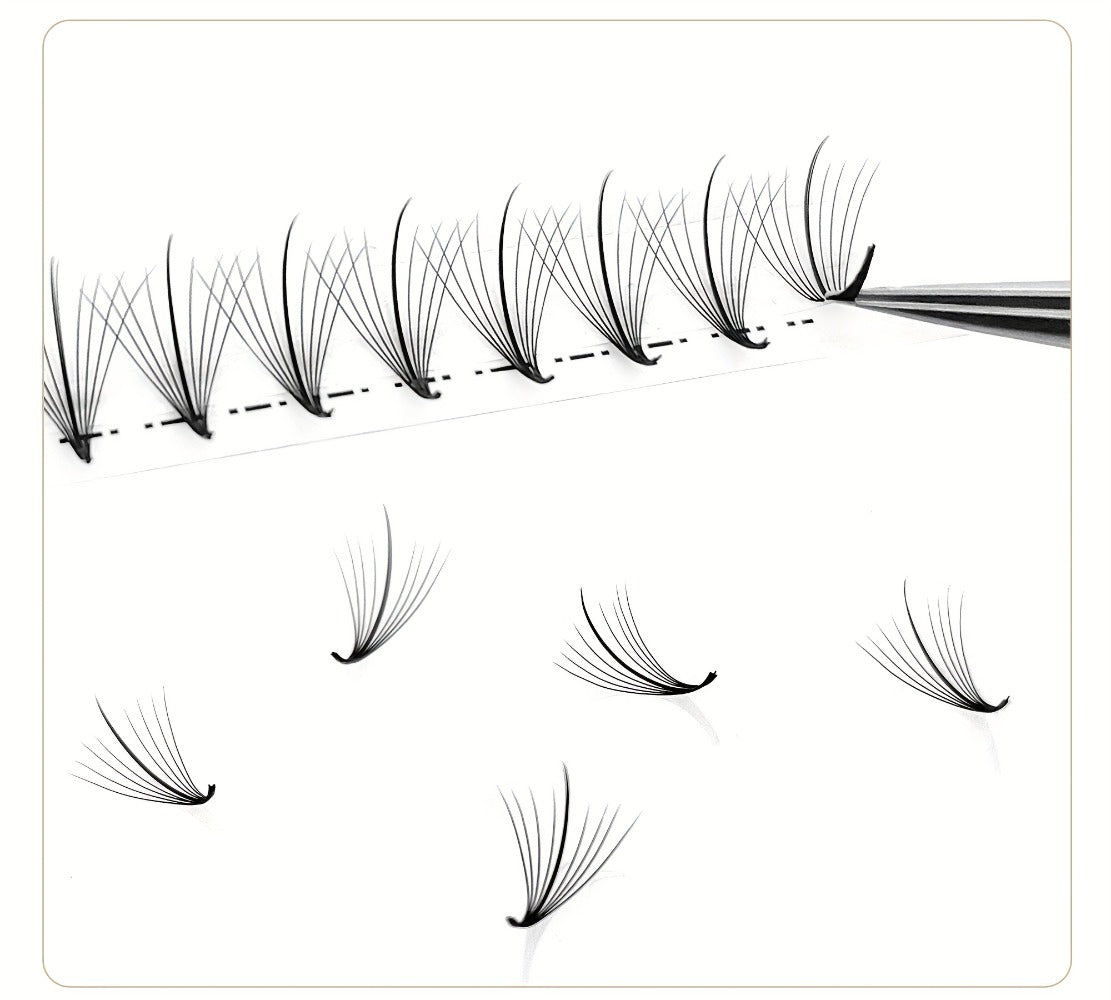 120-Fan Tray Premade Volume Lash Extensions 5D 7D 9D Wispy Faux Mink Eyelash Extensions C D Curl Mix 8-15mm — image 18