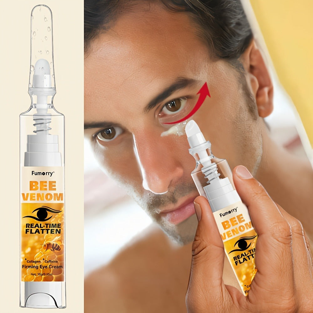 Bee Venom, Caffeine and Collagen Eye Cream Pen with White-and-Gold Body and Precision Dispenser Tip — image 1