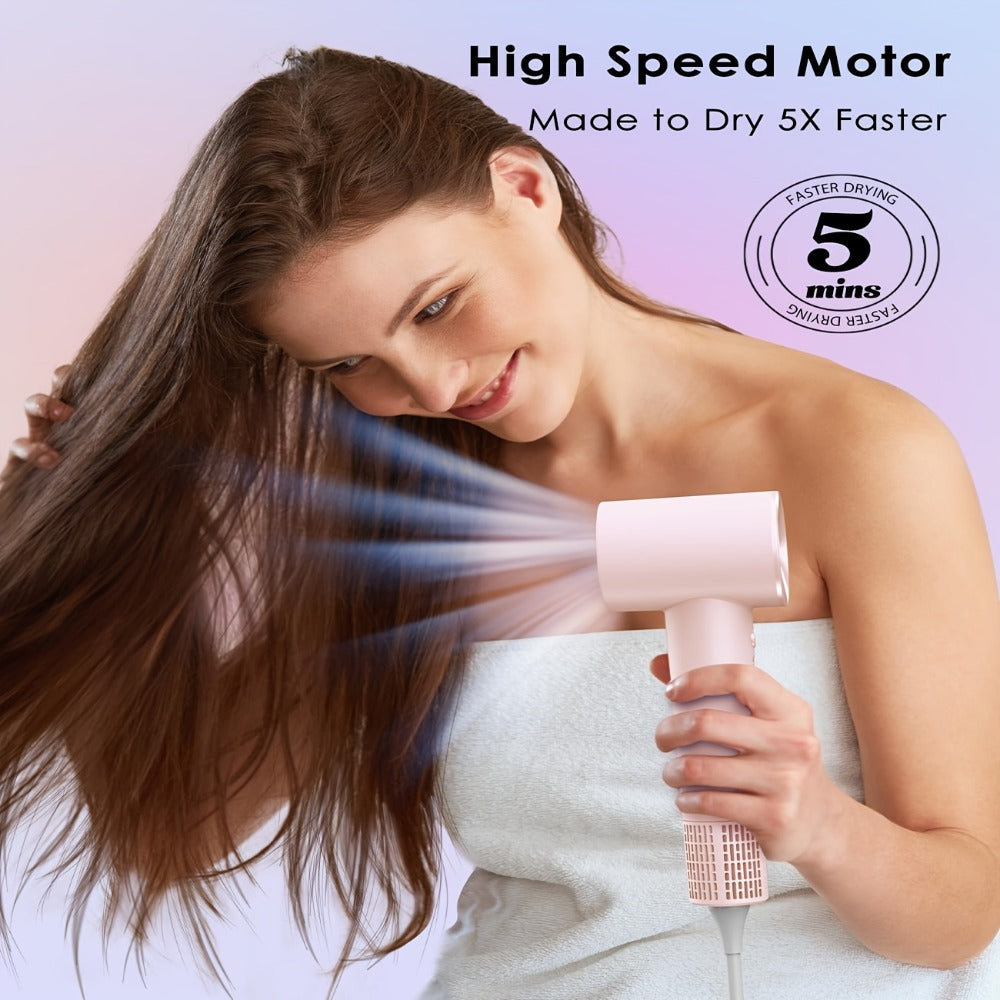 Compact Hair Dryer with 110, 000 RPM Motor-Speed Marking, Six Color Options and Concentrator-Style Nozzle — image 7