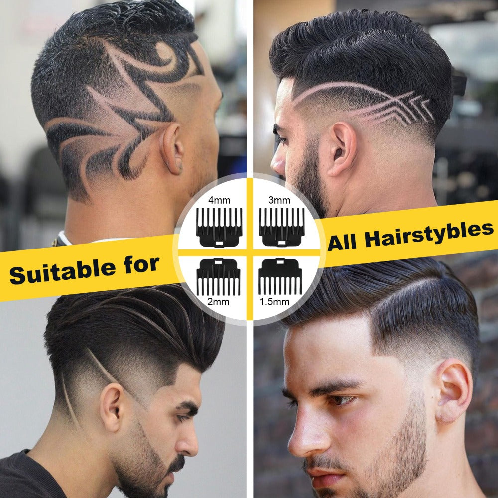 T-Blade Hair Trimmer with Four Guide Combs, USB Cable and Seven Dragon or Buddha Patterned Finish Options — image 17