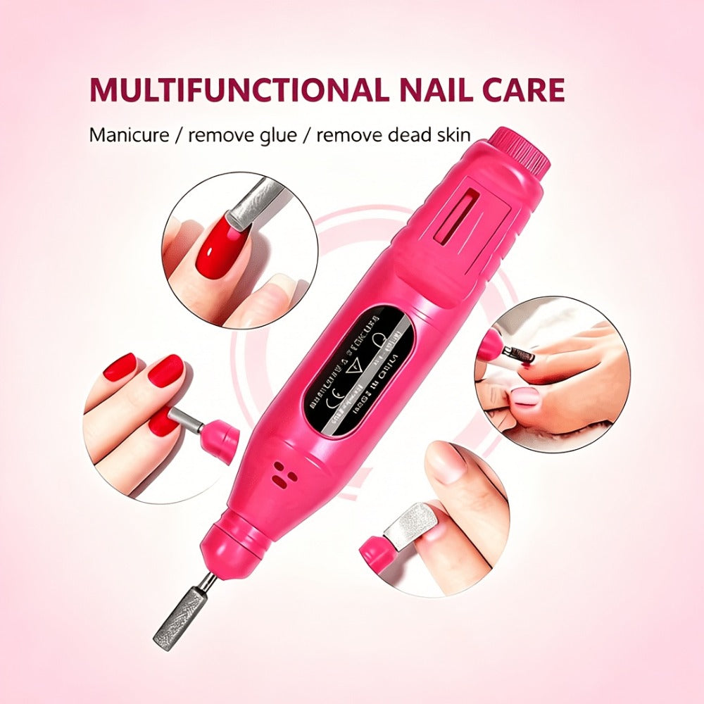 72-Piece Complete Nail Art Set with LED UV Lamp, Electric Nail Drill Pen, Gel Polish, Glue Drying Machine — image 10