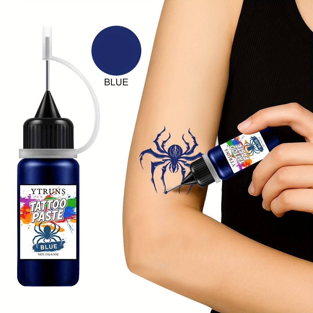 Liquid Body Paint Temporary Tattoo Ink – 7 Vibrant Colors, Fast-Drying Waterproof Formula, Plant-Based Squalane, Skin-Safe fo