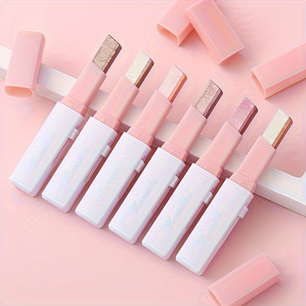 Dual-Color Eyeshadow Stick Set 6pcs Waterproof Smudge-Proof, Highly Pigmented Twist-Up Eye Shadow Pencil Kit — image 8