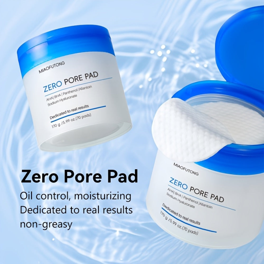 Exfoliating Cleansing Pads with Hyaluronic Acid & Rose Water 70 Count - Dual-Texture Deep for Bath Time, Home Spa and Persona