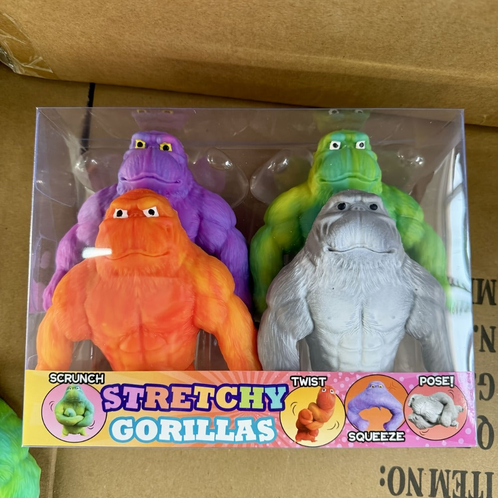 Stretchy Gorilla Fidget Toy Squeeze Monkey, Sensory Stress Squishy Monkey with PVA Sponge Fill — image 8