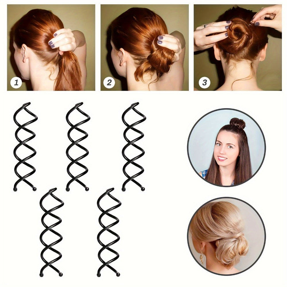 Hair Accessories 81-Piece Styling Kit with Bun Makers, Curlers, Clips, Pins and Braiding Tools — image 9