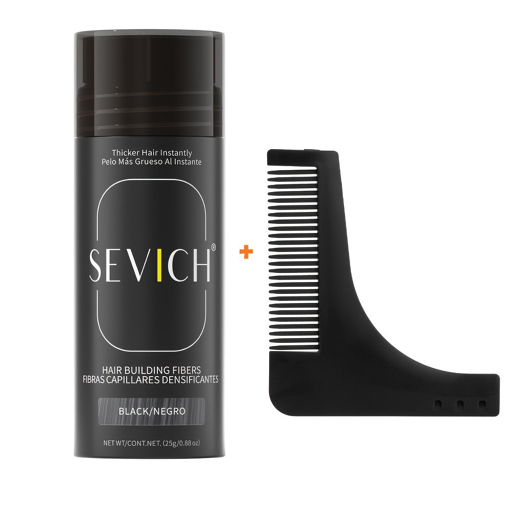 25-Gram Hair Fiber and Styling Comb Set in Eight Shades Including Black, Brown, Blonde, Auburn and Gray — image 3