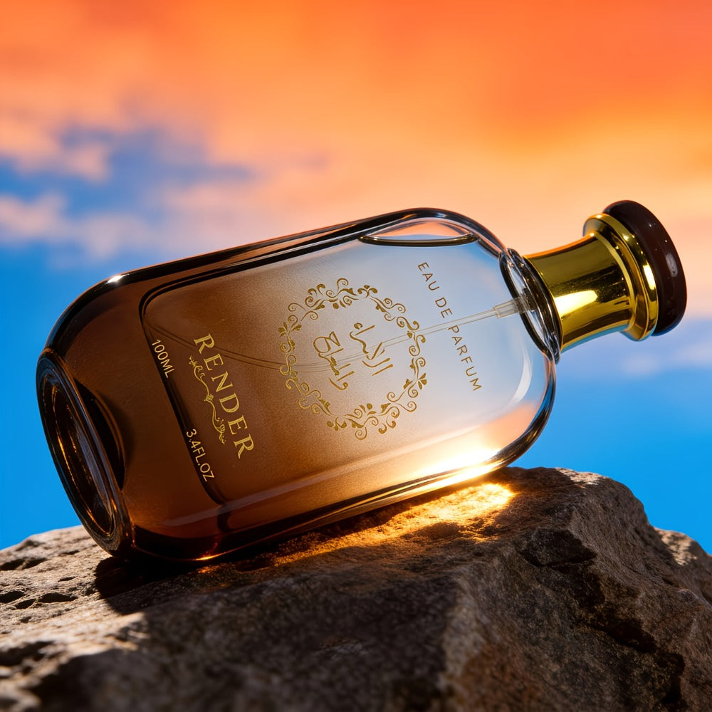 Cologne Spray for Men Desert Knight 3.04 oz with Amber Glass Bottle and Brown Presentation Box — image 3