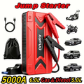Car Jump Starter Power Bank 3-in-1 12V Battery Booster Charger LED Flashlight SOS for Cars Motorcycles for Garden, Patio and 