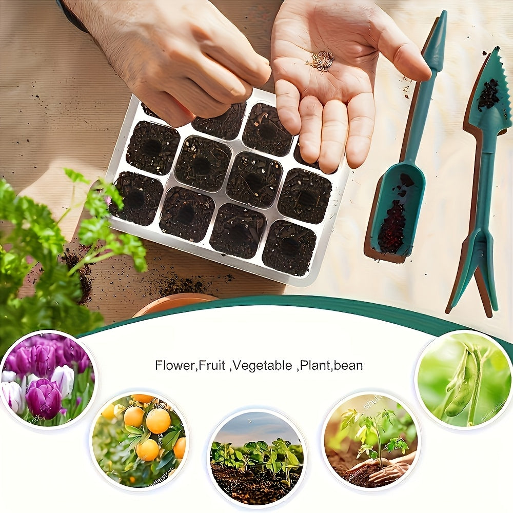 Seed Starting Kit LED Grow Light Timer, Indoor Seedling Tray Dome for Garden, Patio and Yard Use — image 7