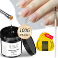 Clear Nail Extension Builder Gel Kit, Three 100g Containers for UV LED Manicure Length and Structure — image 13